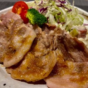 Ginger pork set meal