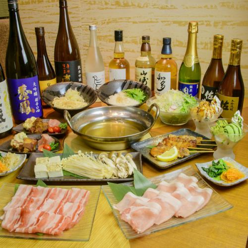 <<Exquisitely soft texture>> "Asagiri Yogurt Pork Shabu-Shabu Course."Taste, service, and space are all first-class