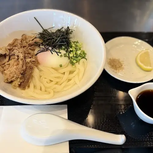 釜玉牛肉うどん