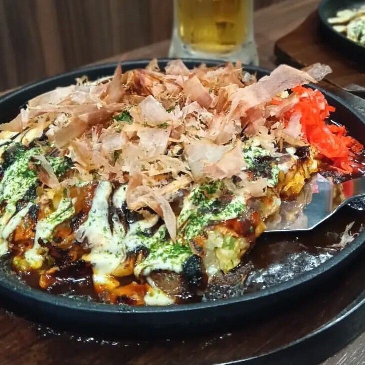 駅近徒歩4分【貸切◎アットホーム】お好み焼きや一品料理に合うお酒も提供いたします!