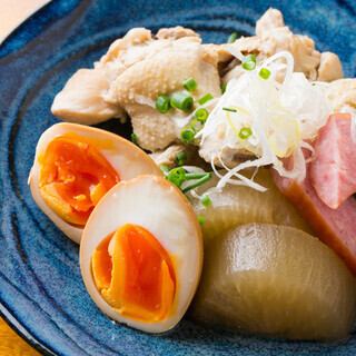 Chicken broth oden meal course 3300 yen