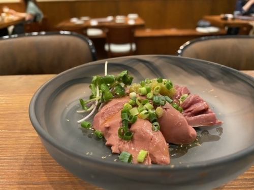 Chicken liver sashimi