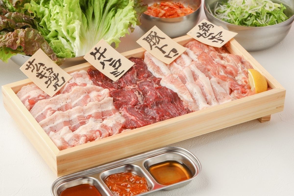 Lunch only! Samgyeopsal set + all-you-can-eat Korean food★