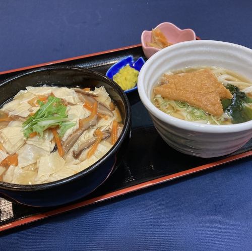 京都祇園 湯葉あんかけ丼&京きつねうどん