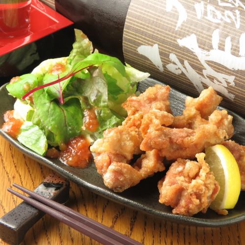 Popular menu! Fried chicken set meal from Fujino is a lunch box! Volume perfect score [fried chicken lunch box 700 yen]