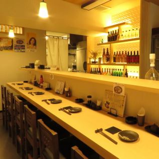 Counter seats made with particular care.I make it a little higher so that I can concentrate slowly on the meal.It is okay to have a relaxed talk with the friendly manager.Please spend an important time with an important person...♪