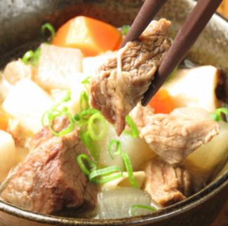 [Fujino specialty] Stewed beef tendon (made with white soy sauce)