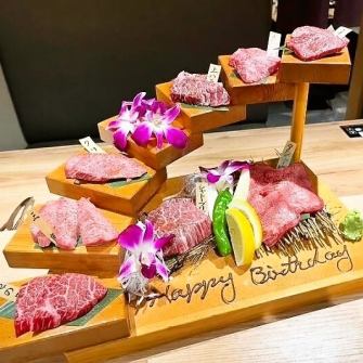 Special days such as birthdays are gorgeously produced with the secret menu [Adult Staircase], which is limited to one group per day!