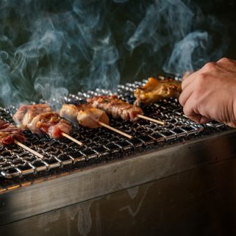 《当日OK》自慢の焼鳥をご堪能♪【THE焼鳥コース】料理のみ◆全10品4000円(税抜)