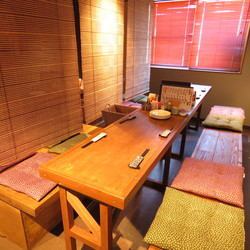 «2nd floor» 4 ~ 5 people table × 4, half a single room with dividers as well!