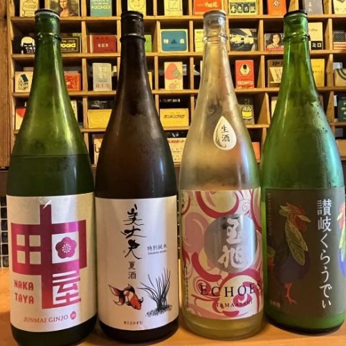 各地の日本酒が楽しめる♪