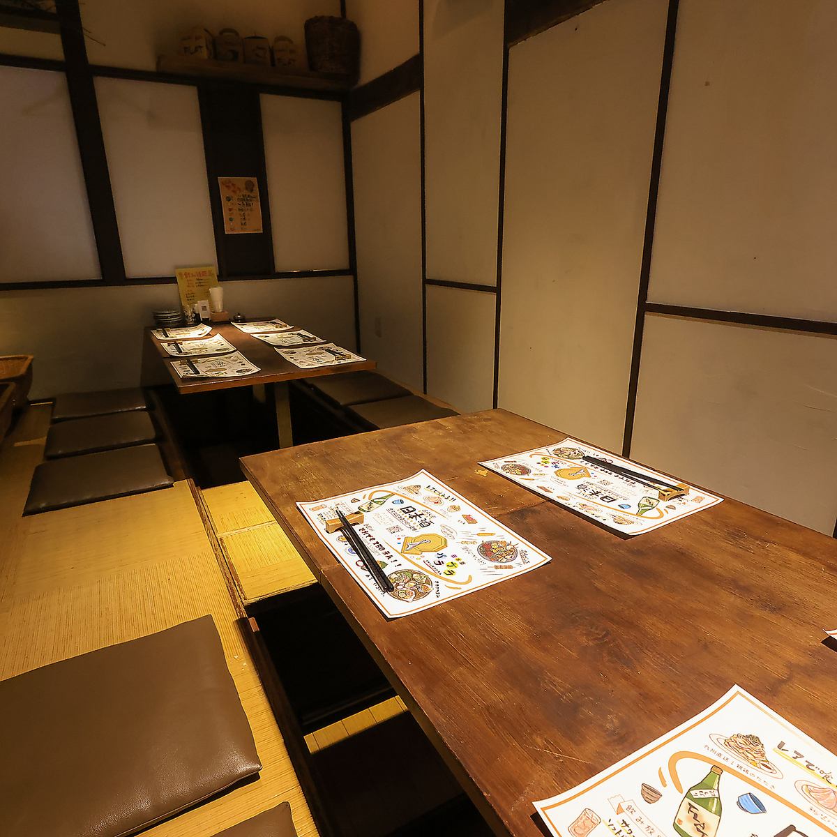 最大13名様でお使いいただけるお座敷の半個室をご用意◎