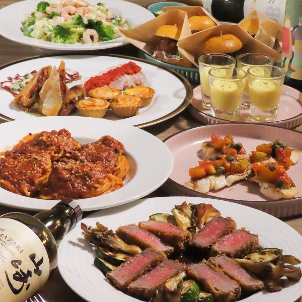 昼飲み&宴会、貸切も大歓迎◎各種2時間飲み放題付きコースをご用意◎