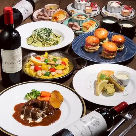 2H飲み放題付き！ビストロボルドーオススメ！6000円コース！牛ホホ肉の赤ワイン煮込み等全8品！