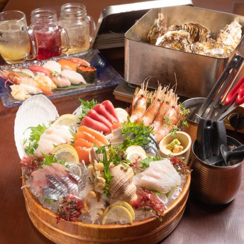 産地直送の新鮮魚介もご堪能頂けます!
