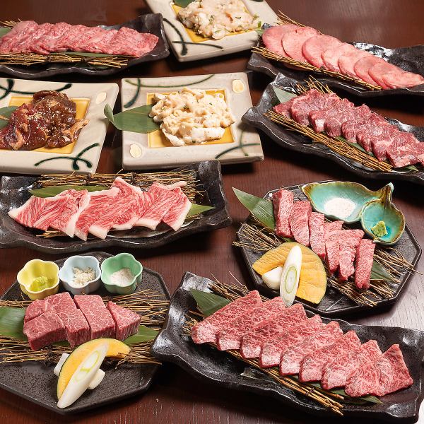 〈A4、A5ランク〉十勝産黒毛和牛×鮮度抜群北海魚介を個室でご堪能ください!