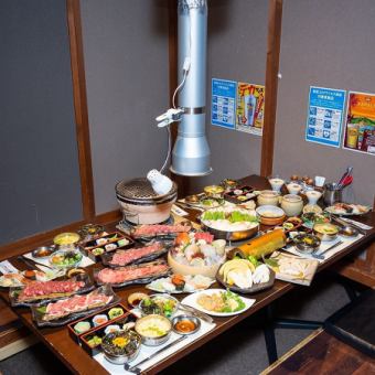 【活〆魚介と十勝和牛おもてなしコース(十勝黒毛和牛もつ鍋)】120分飲み放題付き♪