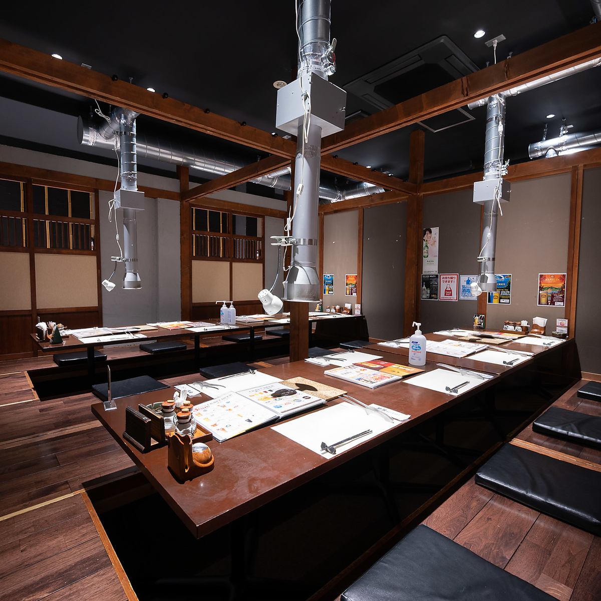 大人数OK!落ち着いた雰囲気の店内でごゆっくりとお過しください