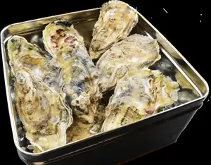 活牡蠣のがんがん蒸し10点盛合せ