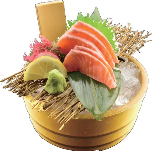 [北海道産]生サーモンの御刺身/[釧路産]自家製〆サバの御刺身　各
