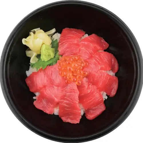 [国産]天然本まぐろの 鉄火丼～鮭いくらのせ