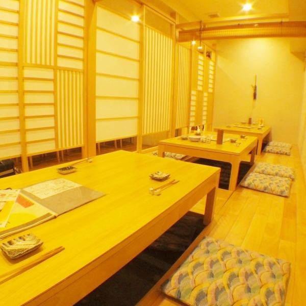 【Lunch Seat】 You can use up to 18 people for digging seats.Different courses depending on the season 3000 yen · 4000 yen · 5000 yen is perfect for banquets.(All you can drink at +2000 yen!)