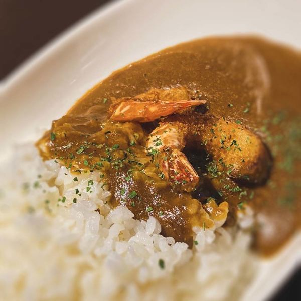 Sepia prawn curry