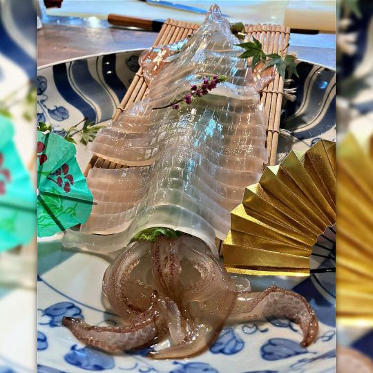 <Maizuru Course> Chef's recommended seasonal ingredients, seasonal Japanese cuisine, from the 14th, includes live squid sashimi
