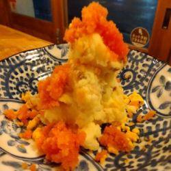 辛子明太子といぶりがっこのポテトサラダ