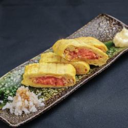 明太子卷蛋和水煮银鱼