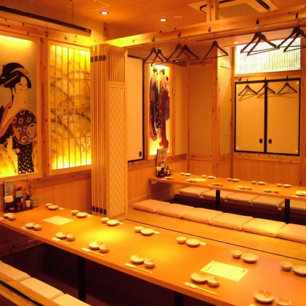 我們還有一個輕鬆的私人宴會廳★在日式榻榻米房間裡享受吧！