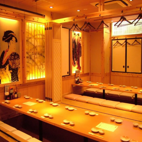 A horigotatsu private room that can accommodate up to 24 people.