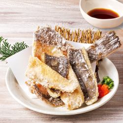 Deep fried golden flounder