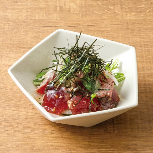 香煎鰹魚佐蔥花和鹽醬