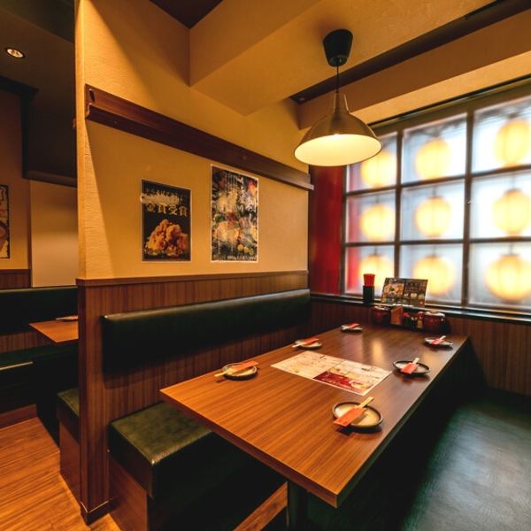 [Box semi-private room] Box seats where you can enjoy conversation without worrying about the surroundings