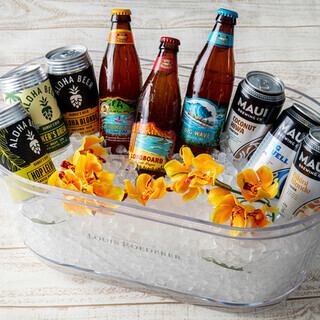 ランチタイムでも各種ハワイアンビールをお楽しみいただけます♪