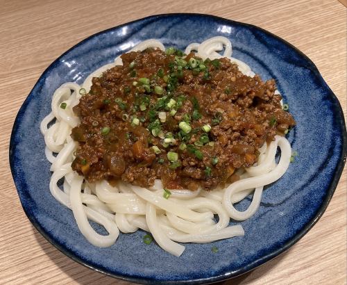 Keema curry udon noodles