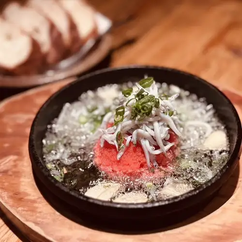 Mentaiko and Shirasu Ajillo