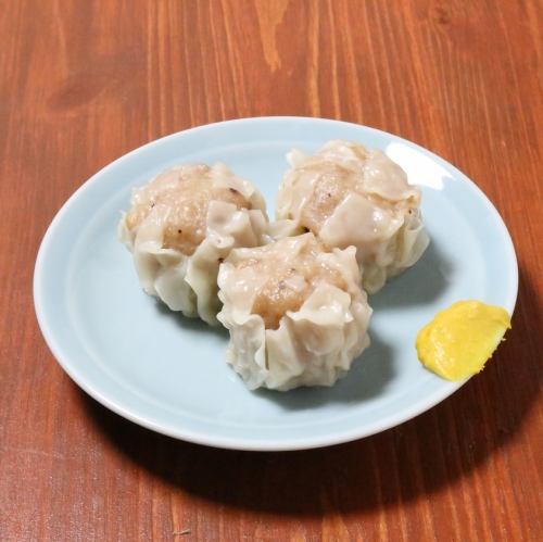 Three types of shumai