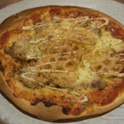 Recommended!! Original!! Lotus root pizza