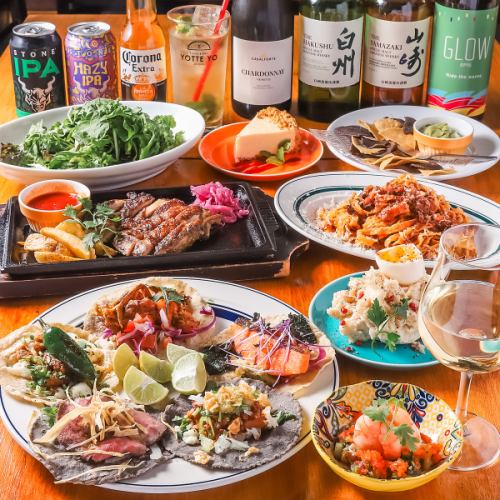 豊富な料理はシェアに最適
