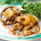 Live abalone with oyster sauce