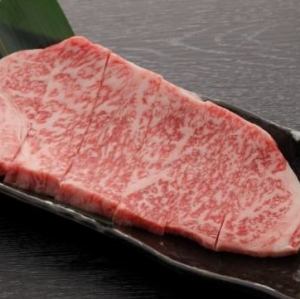 Japanese black beef sirloin steak