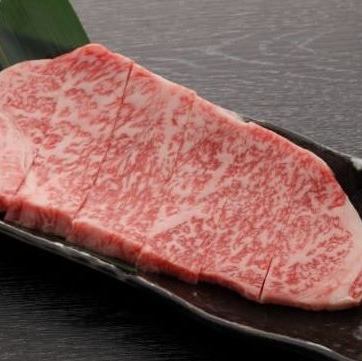 Japanese black beef sirloin steak