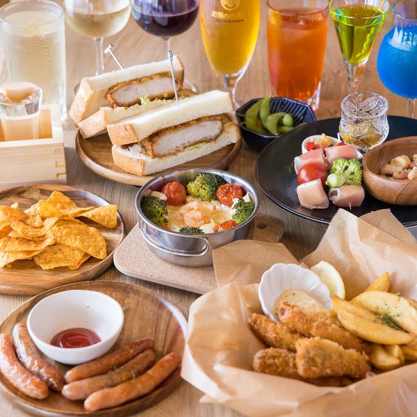 【飲み放題付】≪お酒がすすむ料理≫コース 4名以上、120分90分LO 4980円（税込）