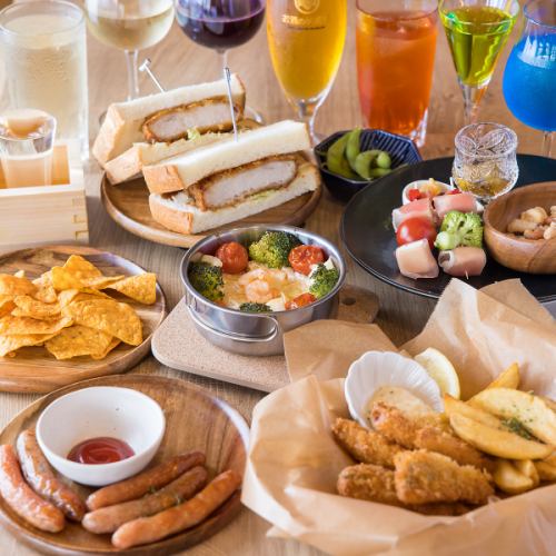 【飲み放題付】≪お酒がすすむ料理≫コース 4名以上、120分90分LO 4980円（税込）