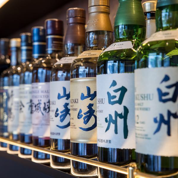 【ウイスキーの種類が自慢】≪気軽に本格barのお酒を堪能≫幅広い種類や珍しいお酒まで！