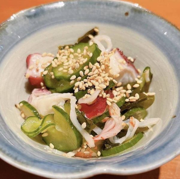 タコとキューリの酢のもの