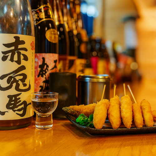 【サクサク感がクセになる！二漬け禁止！】串揚げ