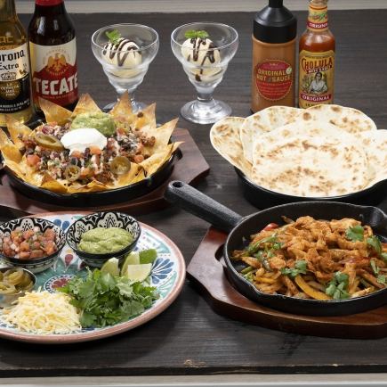 "Dinner" Viva Mexico Set!! Includes one drink or soft drink bar!!